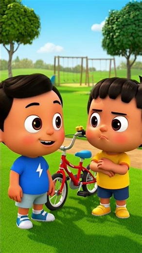 Kiki and Kiko Fight Over a Bicycle