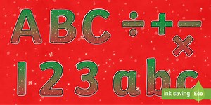 Christmas Display Lettering & Symbols
