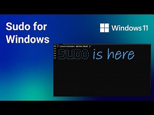 Sudo command for Windows