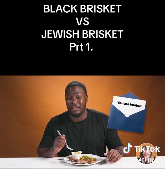 Prt 1. BLACK BRISKET VS JEWISH BRISKET #food #brisket #challenge #fyp #viralvideo