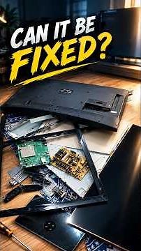 Can It Be Fixed? I Repaired This Broken TV #TVRepair #DIY