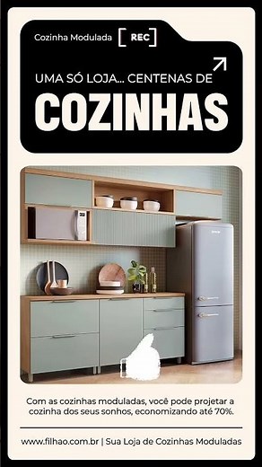 Cozinhas Moduladas das melhores marcas no filhao.com.br