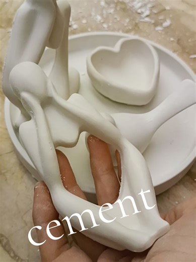 cement Χειροποίητα διακοσμητικά αντικείμενα Τσιμέντο 🥰 Temu καλούπια σιλικόνης Temu haul #cement #χειροποιητα #διακοσμηση #decor #diy