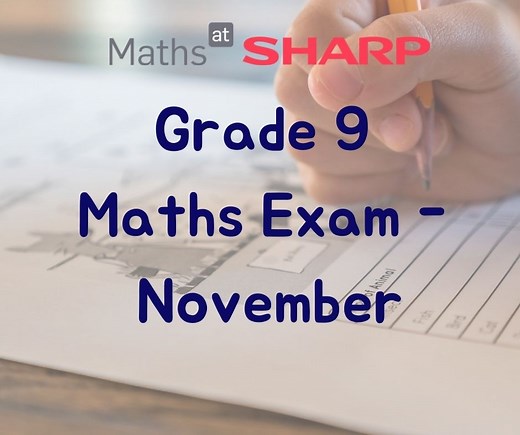 November Exam - Maths At Sharp