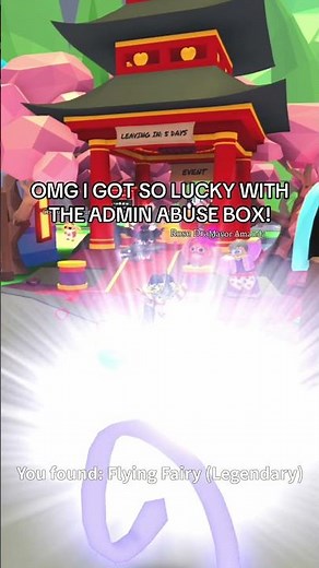 i got the legendary flying fairy pet accessory from the adopt me admin abuse box!