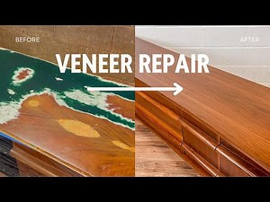 Veneer Repair & Color Matching: Mid Century Modern Furniture Restoration | Surprise Challenges