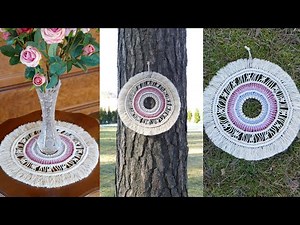 Round Macrame Tapestry DIY Wall Decor / Table Decoration