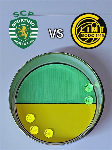 Who will win? Sporting lissabon or Bodø Glimt? Champions League marble prediction #portugal #sportinglissabon #bodøglimt #championsleague #norway