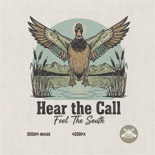 Retro Duck Hunting PNG: Flying Mallard Southern Sublimation Design (digital Download) - Etsy