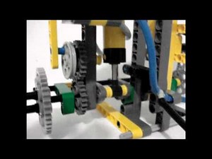 Lego Pneumatics - 2 Cylinder Double-acting Engine