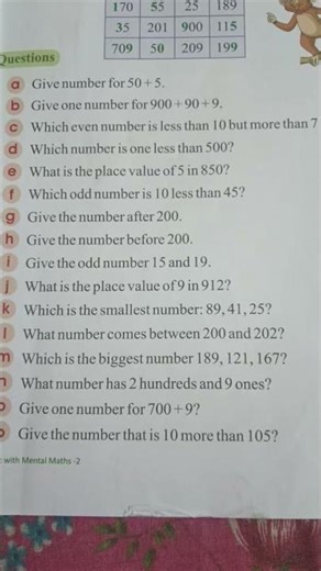 class 2 math worksheet