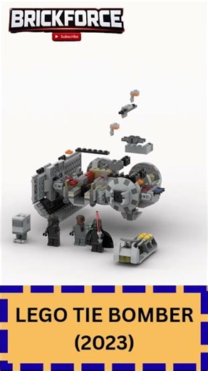 LEGO TIE BOMBER:Satisfying Speed Build #lego #starwars #legostarwars