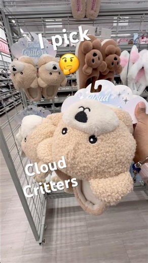 CLOUD CRITTERS WHICH ONE SHOULD I GET? CUTE SLIPPERS INDOOR OUTDOOR #slippers