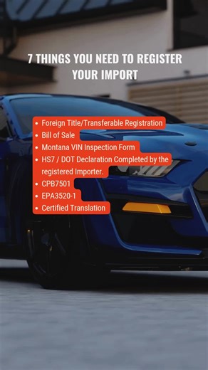 Got an imported vehicle? Need a title? This is what you need to get started with us. Get ready to screenshot. | Dirt Legal