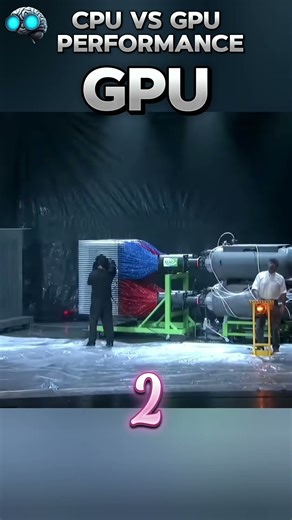 CPU vs GPU performance #gpu #demonstration