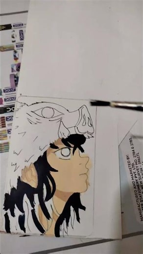 BTS of making Inosuke keychain | Magicart | #fypシ #shorts #demonslayer #inosuke