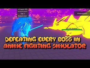 DEFEATING EVERY BOSS IN (ANIME FIGHTING SIMULATOR)