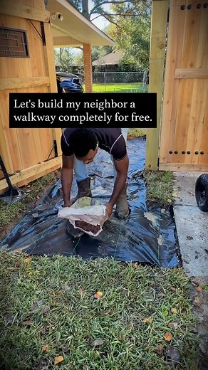 Building a $600 walkway.. Working with Unc.. #walkway #pathway #DIY | Uncle Jhonn Decor