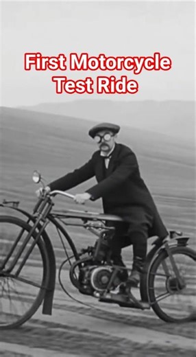 First Motorcycle Test Ride – Early Invention 🏍️ #shorts #innovation #motorcycle