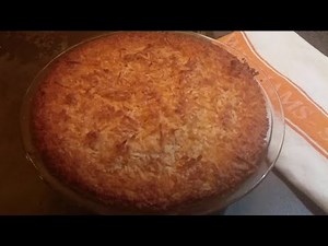 How To Make Homemade Coconut Custard Pie - No Crust - Easy & Simple