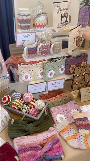 Craft Fair Set Up #creativecontentcreator #crochet #craftfair #crocheter #crocheting #crochetideas