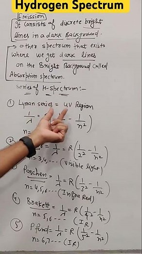 Hydrogen Spectrum || Line spectrum || Atoms class 12