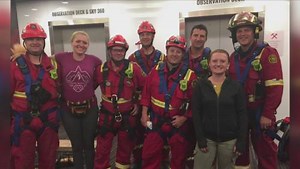 High-angle rescue at the Calgary Tower