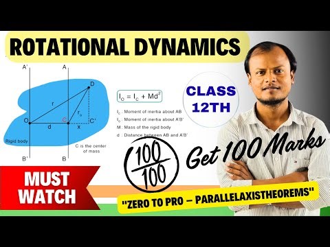 "Parallel & Perpendicular Axis Theorem | Class 12 HSC Board 2026 | Full Marks Trick| Score 5/5 Marks