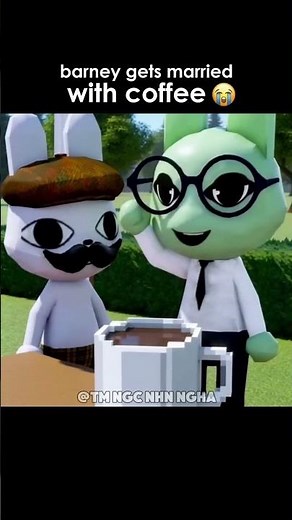 Barney and coffee have their wedding in animal hospital 😭#memeanimation #animalhospital #update
