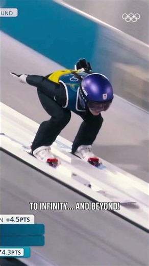 Ski jumping, flying, or falling with style? 🚀 #Olympics #SkiJumping