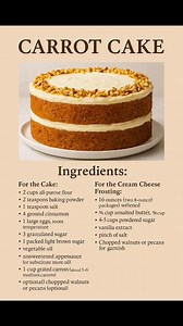 173K views · 696 reactions | Here’s the recipe for **Carrot Cake** -...
