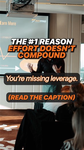 The #1 reason effort doesn’t compound? You’re missing leverage....