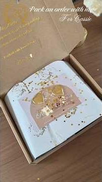 ASMR Packing Orders #asmr #asmrsounds #packingorders #packwithme #luxuryunboxing #gift #aesthetic