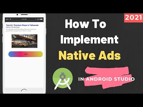 How To Implement Native Ads In Android Studio | How To Add Admob Native Ads In Android Studio 2021