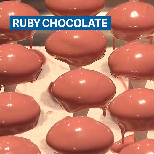 229K views · 2.1K reactions | There's milk, dark, white, and now, ruby chocolate. It's made naturally from ruby cocoa beans and tastes sour. | Quartz | Facebook