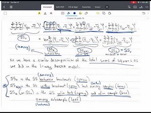 ANOVA/DOE Chapter 14 Part 2 Nested Designs (Statistical Methods)