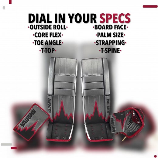 Ready to take your goalie game to the next level? The Vaughn Velocity Pro Carbon Iceberg custom goalie gear offers unparalleled personalization options and peak performance. Get the best in protection and style, tailored just for you. Make every save count with gear that’s as unique as your playstyle. Check out all of our customization options! | Pure Goalie