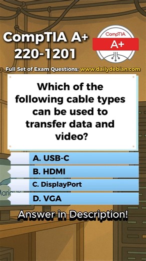 CompTIA A+ (220-1201) Exam-Style Practice Question 2026