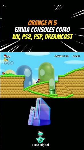 ORANGE PI 5 PLAY PS2, PSP, WII RK3588S GPU G610 8GB RAM LDDR4X ANDROID 12 - REVIEW E TESTES #shorts