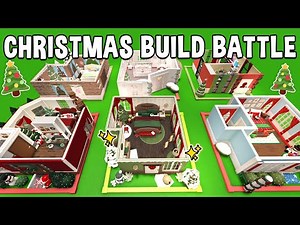 MEGA Christmas Bedroom Build-Off CHALLENGE!