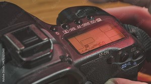 Changing the ISO setting on a camera