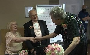 14K views · 156 reactions | Nevada's mask mandate may have been dropped, but some COVID-19 restrictions are still in place for nursing homes and assisted living facilities. Despite that, Drew Andre shares how a special Valentine's Day gave one facility something to celebrate today. | FOX5 Las Vegas | Facebook