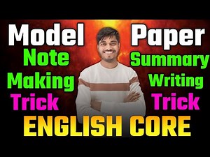 Note Making Summary Writing | Class 12 English 2025 | Class 12 English question 2025🔴