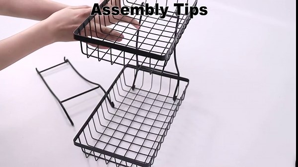 Livabber 2 Tier Fruit Basket Bowl with Banana Hanger Tree Set, Metal Wire Vegetable Storage Basket+ Banana holder Stand for Kitchen Countertop, Fresh Fruit Bread Snack Veggies Organizer (Black)