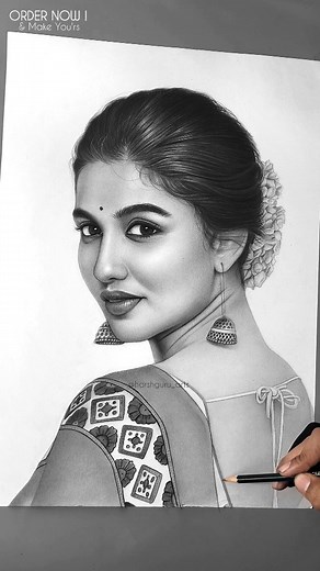 Final Steps 🌻Order Now ✅️ Artist @harshguru_arts Order Now Handmade Pencil Sketch For YOUR Family Friends and YOUR closed ones Best Gift For any Occasion ✅️ For Gorgeous @mamitha_baiju #mamithabaiju #drawing #sketch #portrait #pencilsketch #pencildrawing #pencilportrait # | Harsh Guru Arts