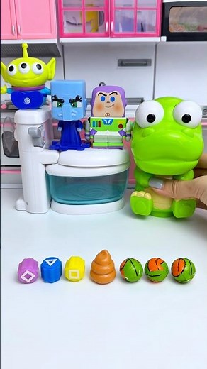 ASMR Unboxing Pororo & Pixar Disney Bath Set Toy | Satisfying Toy Sounds #shorts