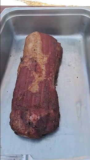 Homemade Canadian bacon