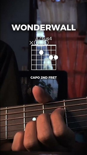 Oasis - Wonderwall (Acoustic Guitar Chords) #oasis #wonderwall #acousticguitar