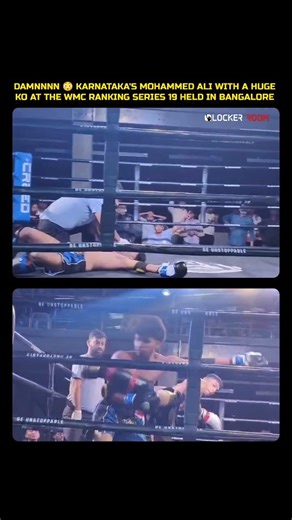LockerRoom India on Instagram: "CRAZY 💥 Mohammed Ali with a highlight reel KO at the WMC Ranking Series 19 which was held in Bangalore this past weekend. #India #MuayThai #NakMuay #WMC"