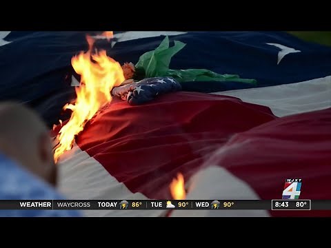 How to properly dispose of a worn, tattered American flag